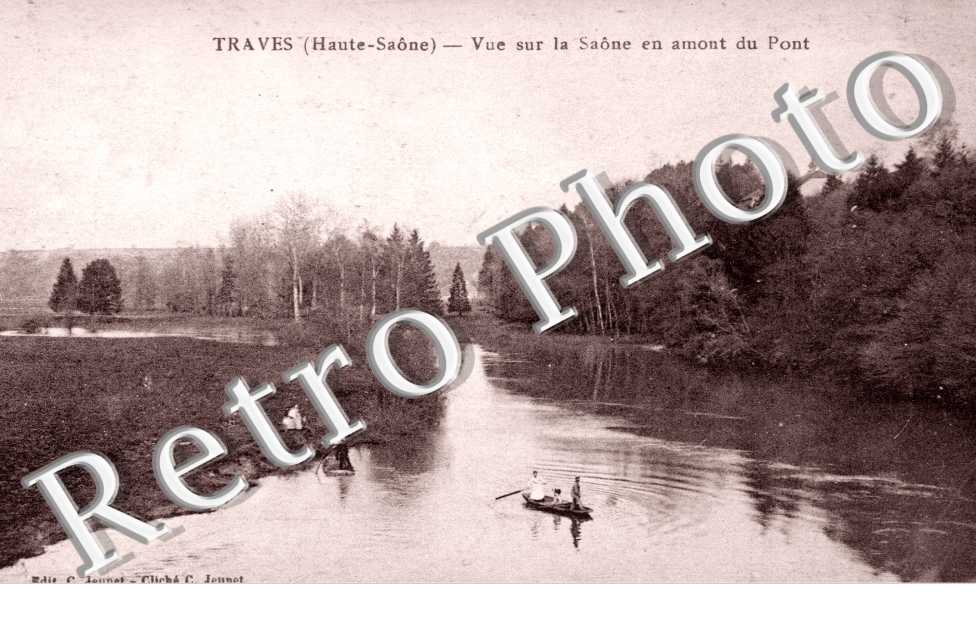 Vue sur la Saone en amont du Pont