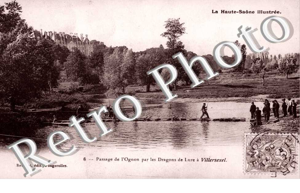 Passage de l'Ognon par les Dragons de Lure