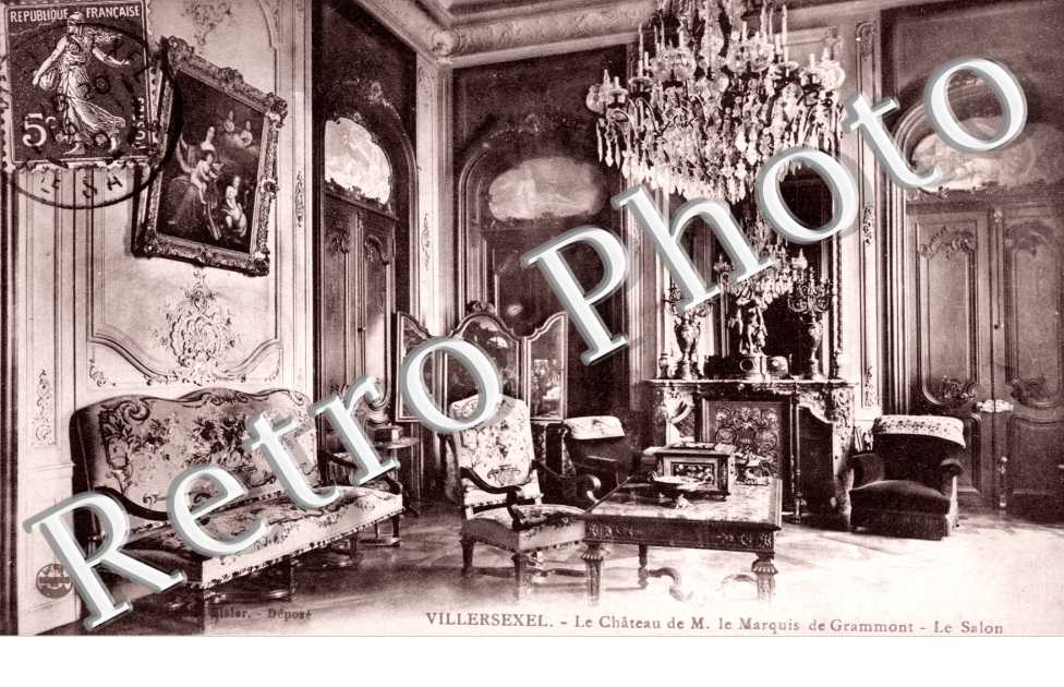 Chateau de M. Le Marquis de Grammont, le Salon