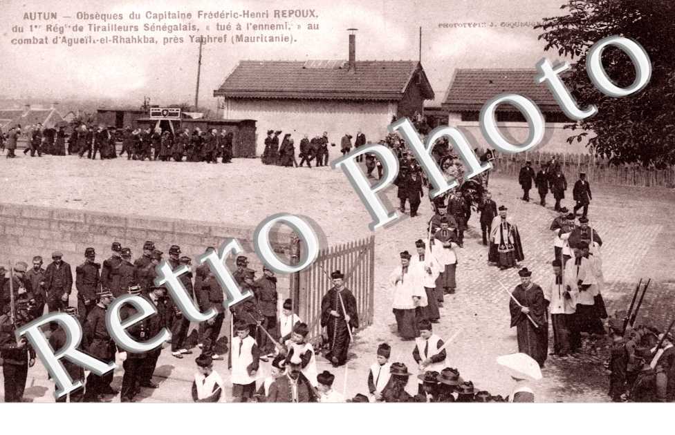 Obseques du Capitaine Frederic Henri Repoux du 1er Reg. de Tirailleurs Senegalais