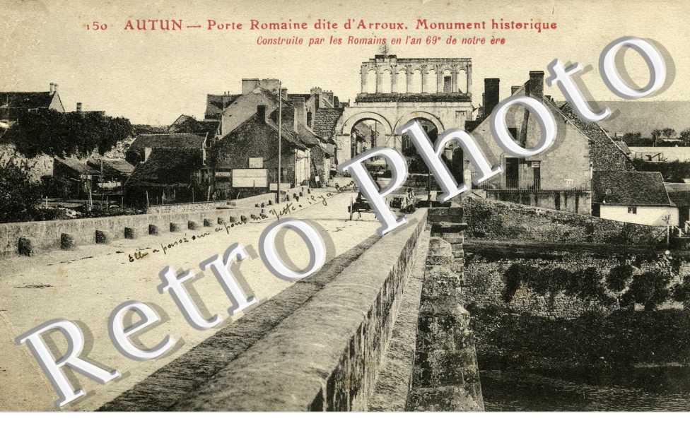 Porte Romaine dite d'Arroux. Monument historique