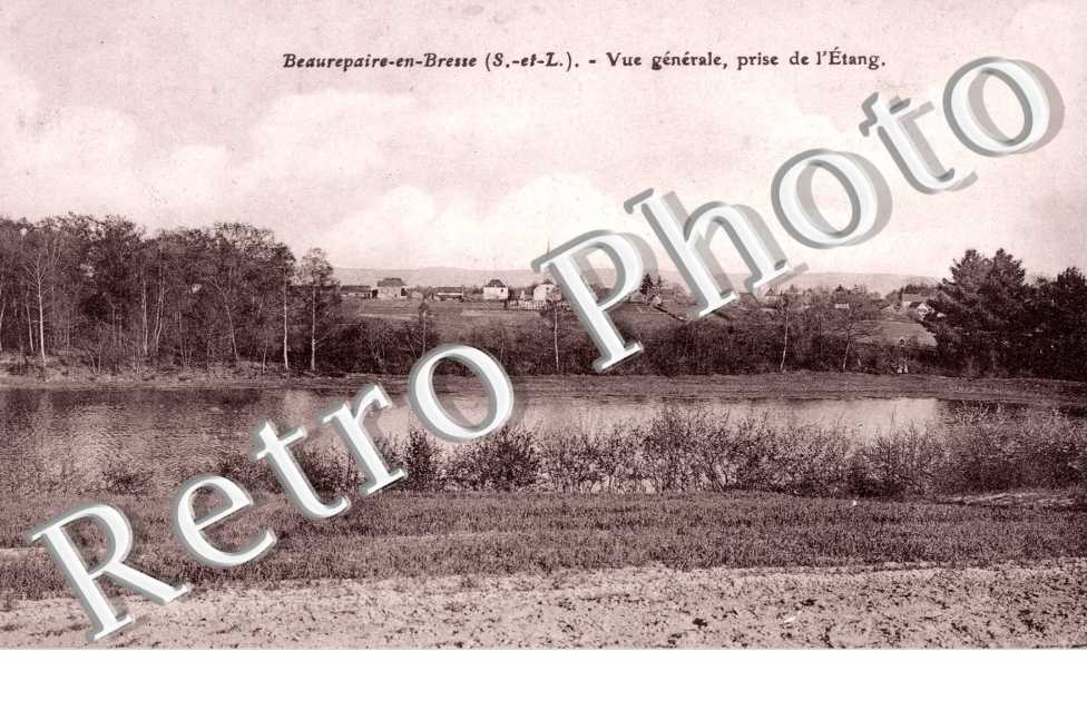 Vue generale prise de l'etang