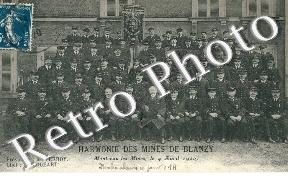 Harmonie des Mines de Blanzy, le 4 Avril 1920