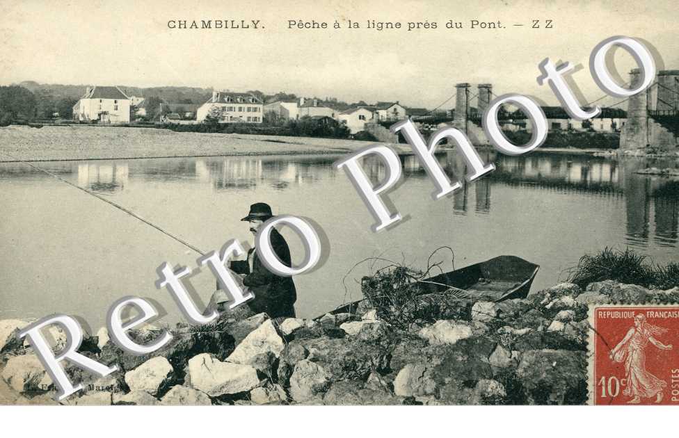 Peche a la Ligne pres du Pont