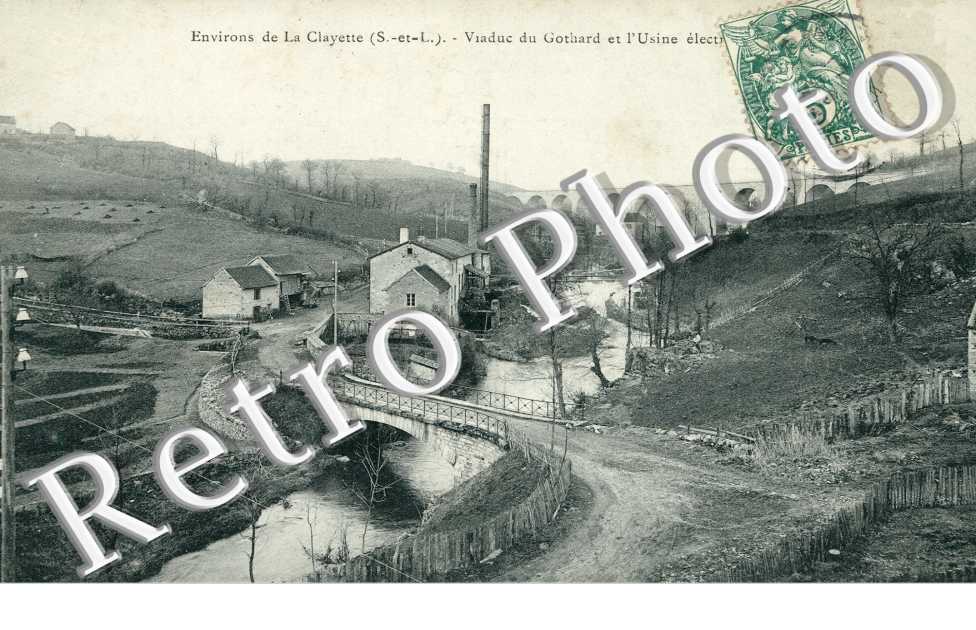 Viaduc du Gothard et l'usine electrique