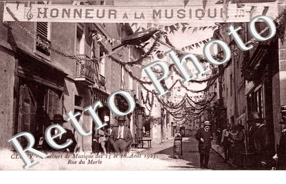 Concours de musique des 15 et 16 aout 1925 - Rue du Merle