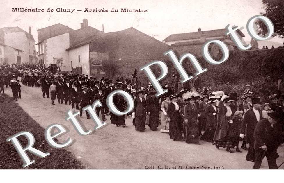 Millenaire de Cluny - Arrivee du Ministre