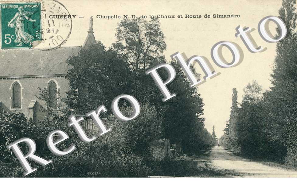 Chapelle de la Chaux et route de simandre