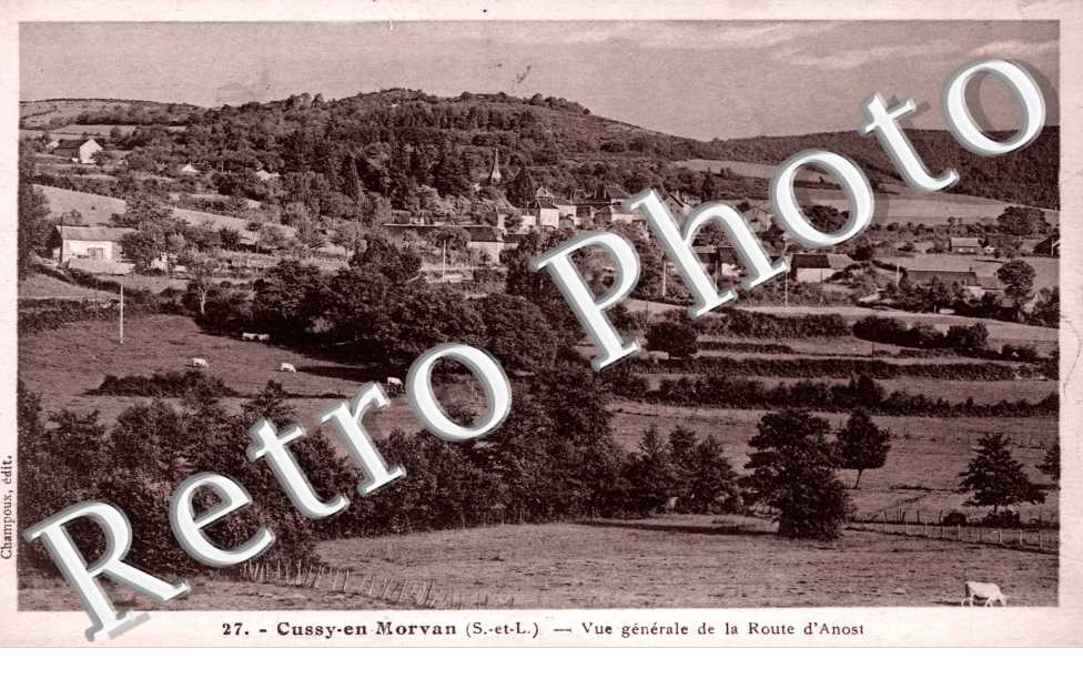 Vue Generale de la Route d'Anost