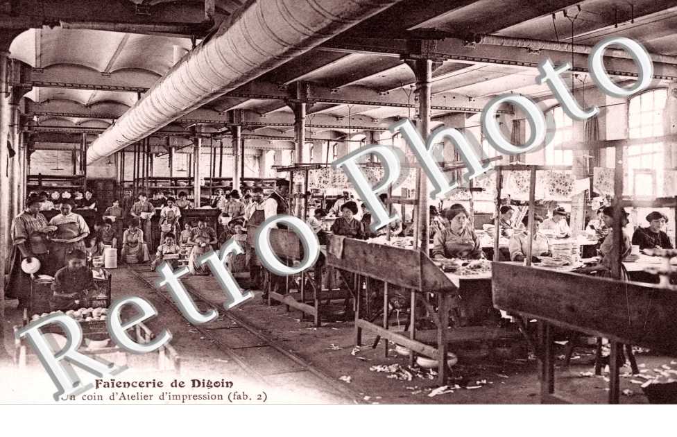 Faiencerie, Atelier d'impression