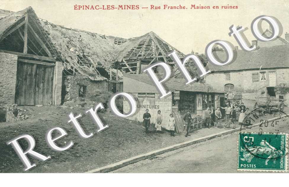 les mines - Rue Franche - Maison en ruines