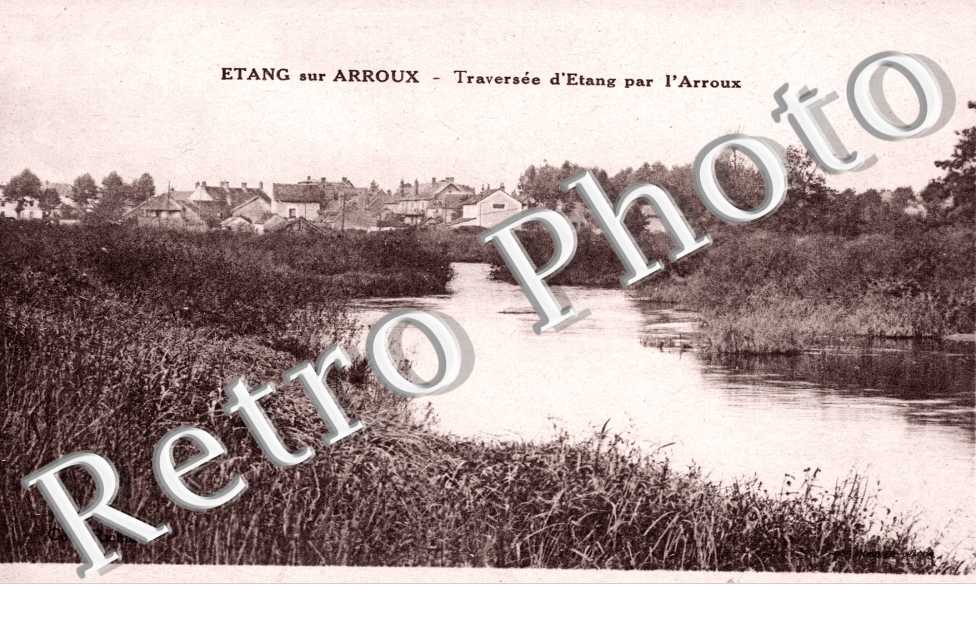 Traversee d'etang par l'Arroux
