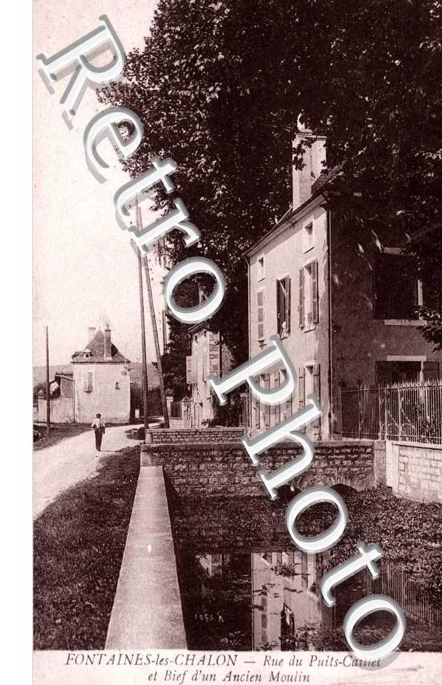 Rue du Puits-Caillet et Bief d'un Ancien Moulin