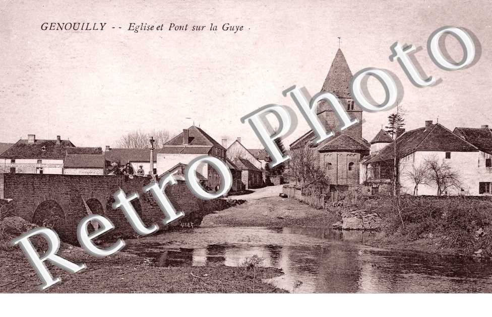 Eglise et pont sur la Guye