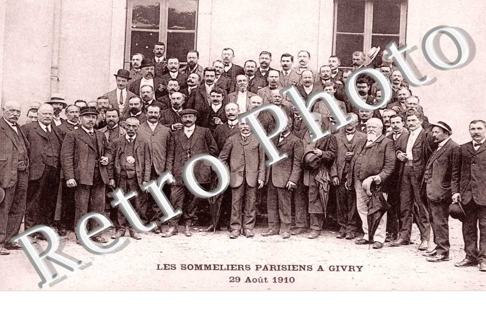 les Sommeliers Parisiens a Givry Aout 1910