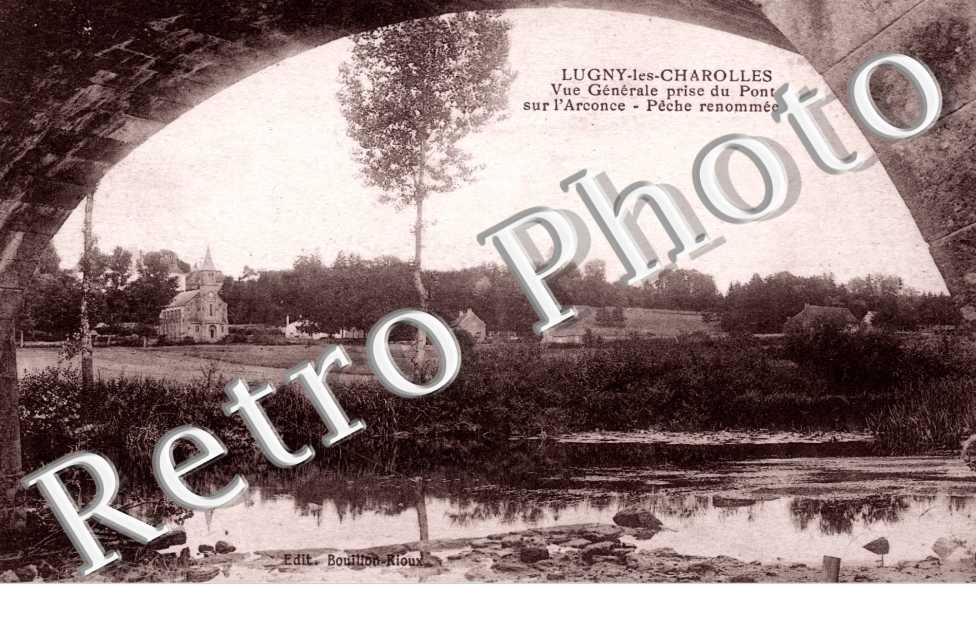 Vue generale prise du Pont sur l'Arconce