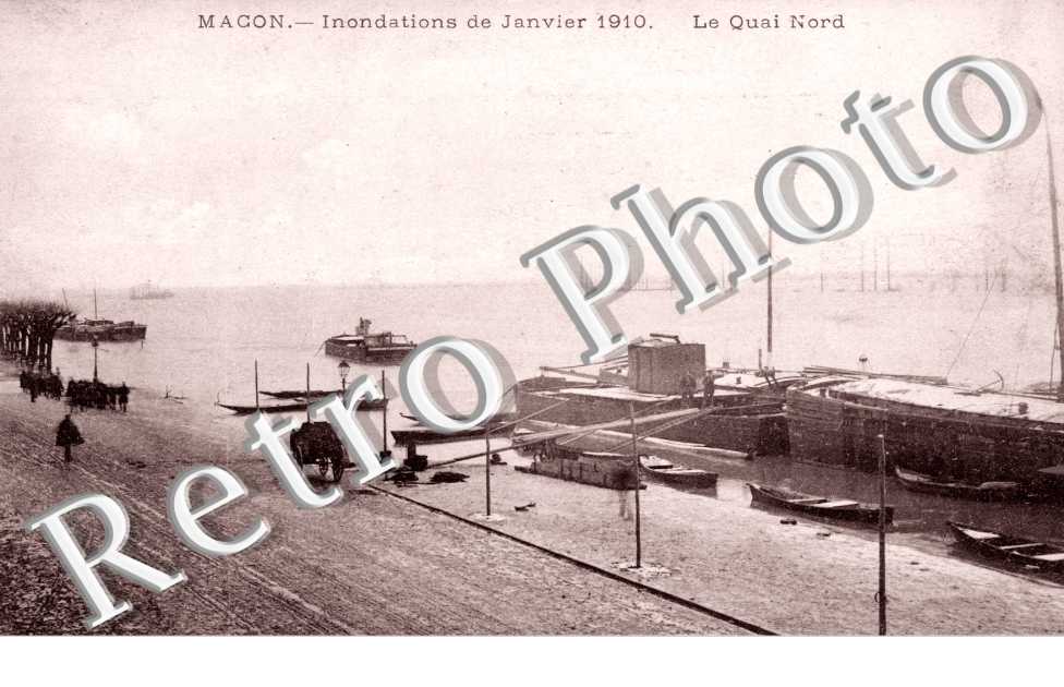 Inondations Janvier 1910, le quai nord