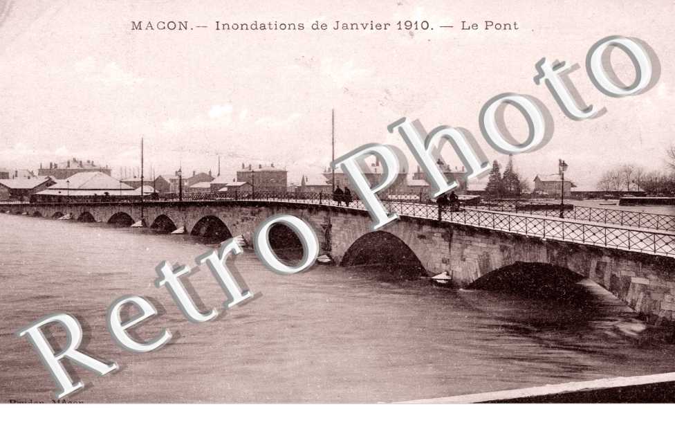 Inondations Janvier 1910, le pont
