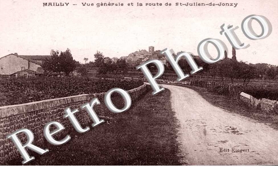 vue generale et la route de st julien de jonzy