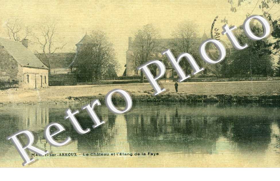 Le chateau et l'etang de la Faye