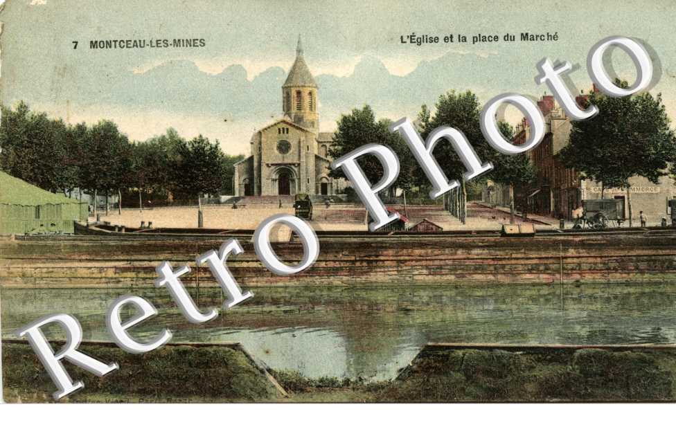L'eglise et la place du marche