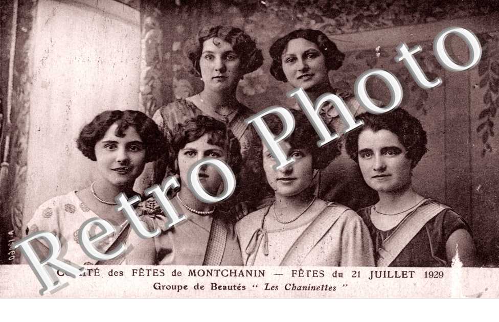 Comite des Fetes, Fetes du 21 juillet 1929, Groupe de beaute, Les Chaninettes
