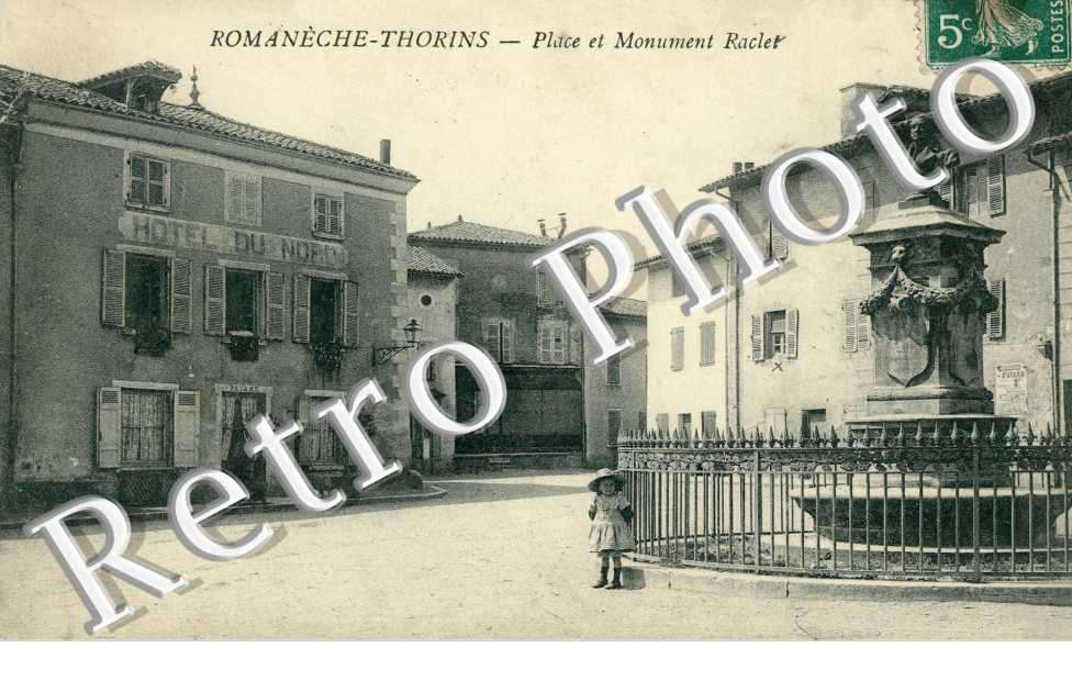 Place et monument Raclet - hotel du Nord