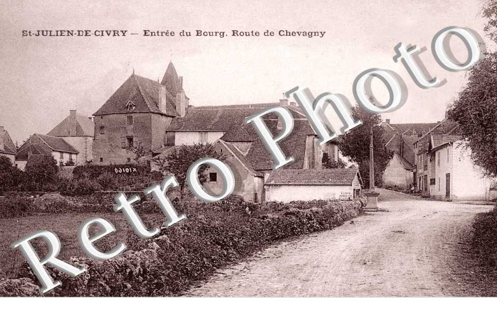 Entree du bourg - Route de Chevagny