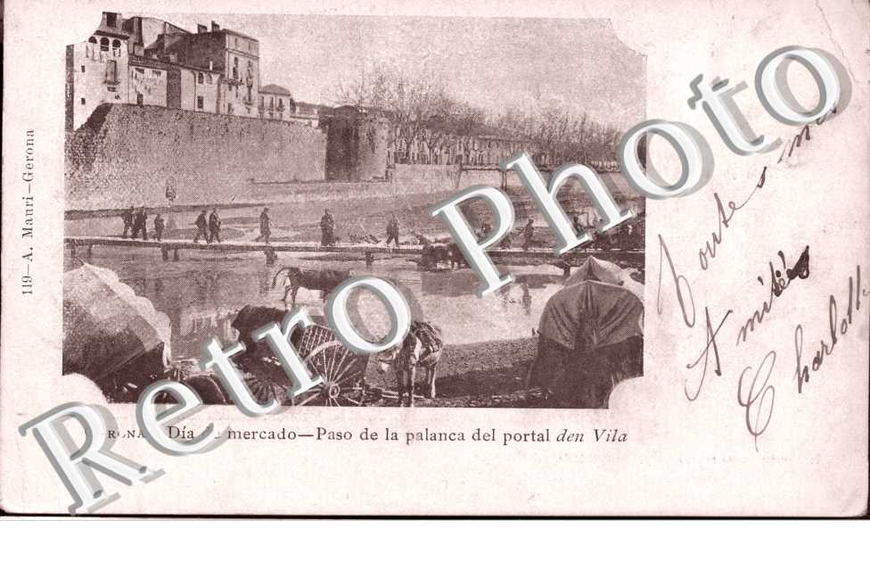dia de mercado, paso de la palanca del portal den Vila