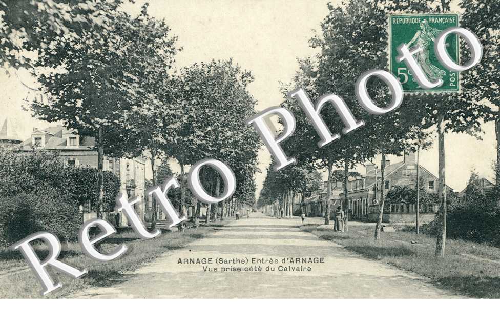 Entree d'Arnage - Vue prise cote du Calvaire