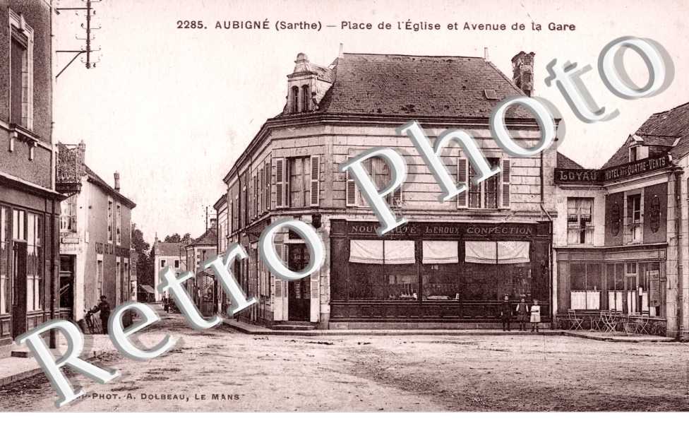 place de l'eglise et avenue de la gare