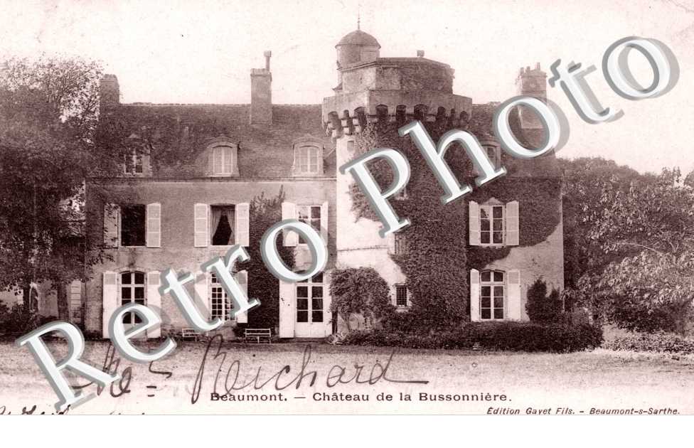 le château de la Bussonnière en 1907