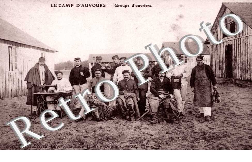 Groupe d'ouvriers - Camp d'Auvours (armee