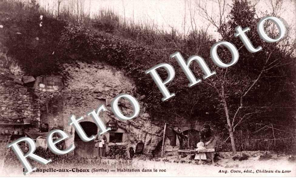 habitations dans le roc