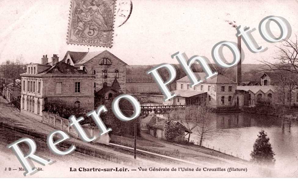 vue generale de l'usine de Crouzilles (filature)