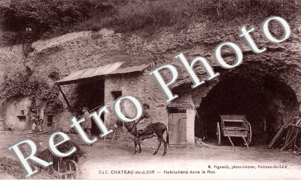 habitations dans le roc