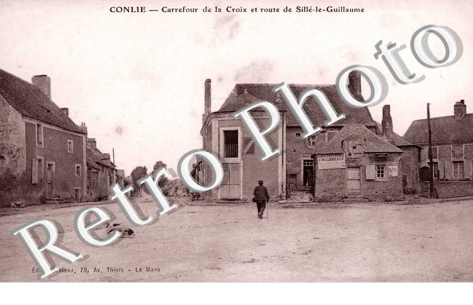 Carrefour de la croix et route de Sille le Guillaume
