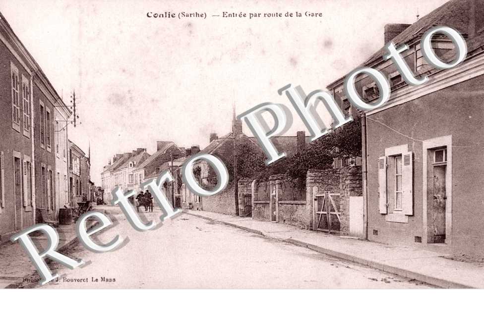 entree par la route de la gare