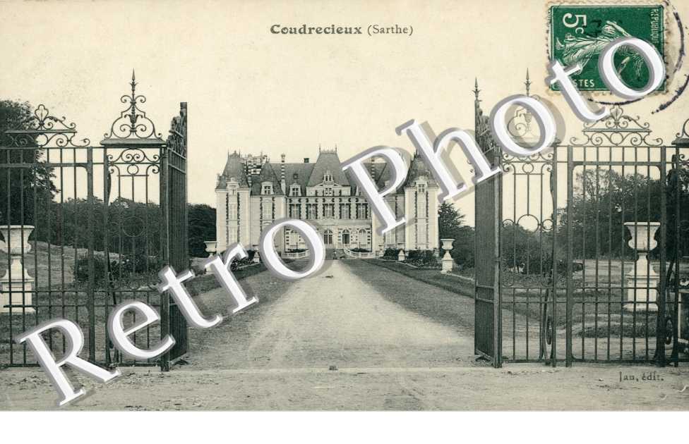une vue du château en 1908