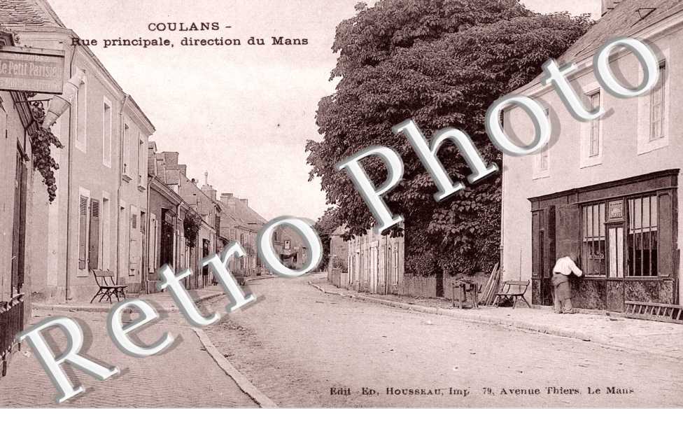 rue principale, direction du Mans