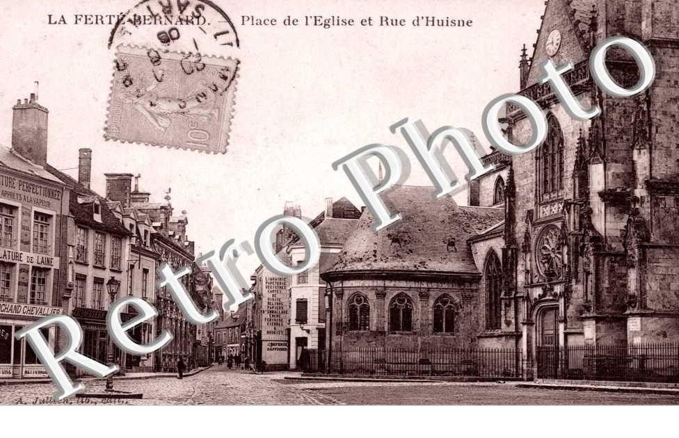 Place de l'Eglise et Rue d'Huisne
