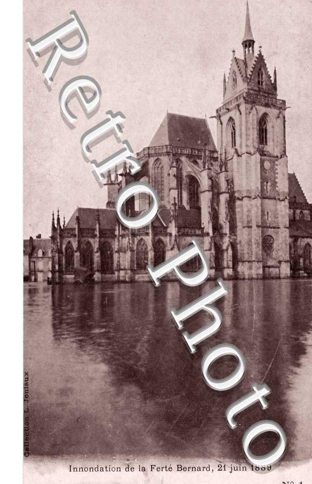 Inondations 21 juin 1889  L'eglise