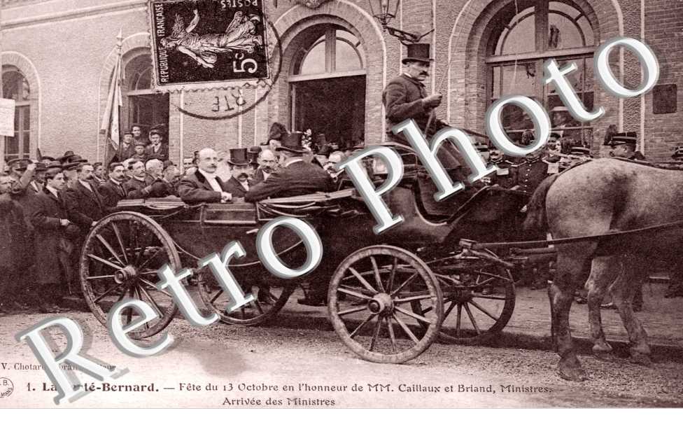 Fete du 13 octobre en l'honneur de MM. Caillaux et Briand ministres - politique