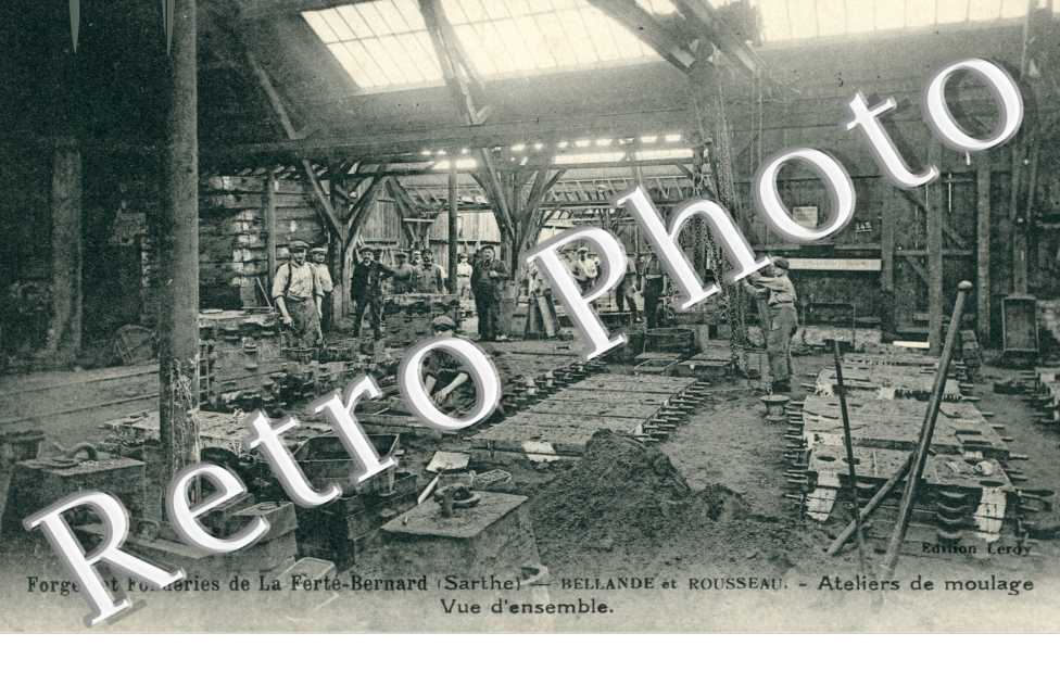 Forges et Fonderies Bellande et Rousseau, Ateliers de moulage 