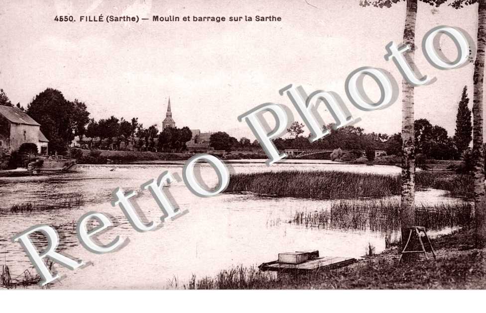 moulin et barrage sur la Sarthe