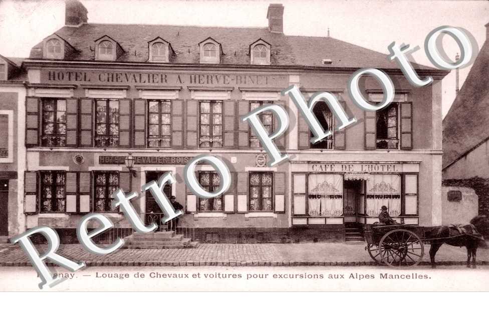 Louage de chevaux pour excursions aux Alpes mancelles - Hotel Chevalier A. Herve-Binet
