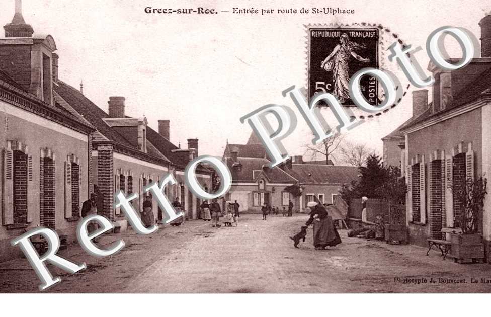entree par la route de saint ulphace