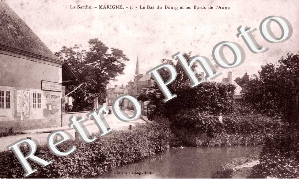 Le bas du bourg et les bords de l'Aune