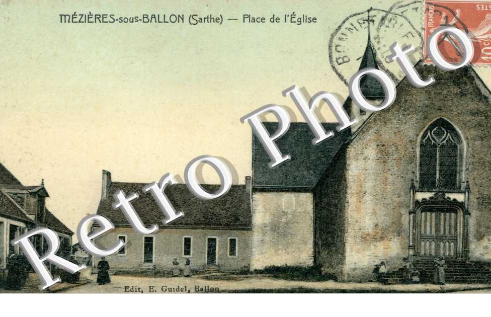 la Place de l'Eglise, Mezieres-sous-Ballon