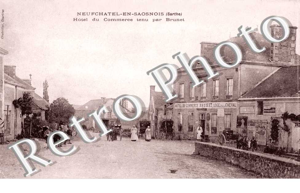 Hotel du commerce tenu par Brunet